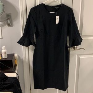 Banana Republic Ponte Flutter Sleeve Dress